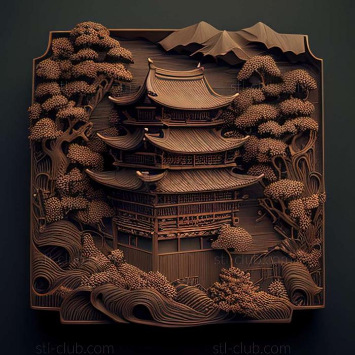 3D model Kashiwara in Japan (STL)